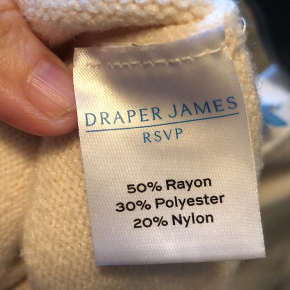 DRAPER JAMES Sweater, size XS, color-cream, soft, comfortable, stylish - Picture 8 of 8